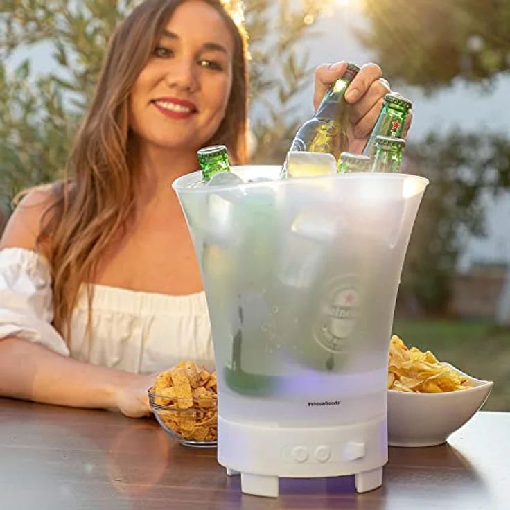 LED-Eiskübel mit wiederaufladbarem Lautsprecher Sonice InnovaGoods – Bild 7