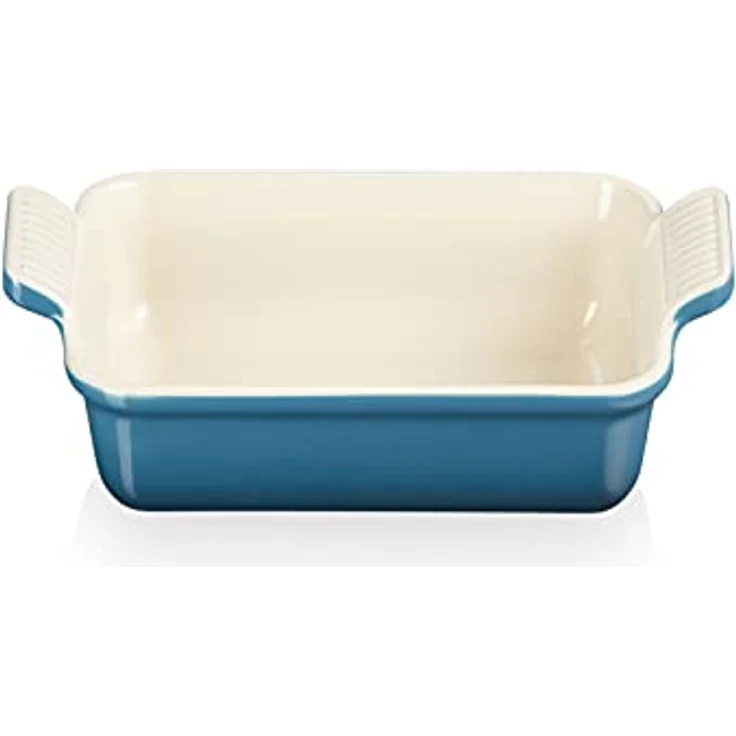 Le Creuset Rechteckige Auflaufform Tradition aus Steinzeug, 19 cm, 1.1 Liter, Deep Teal, 71102196420001 – Bild 2