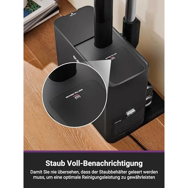 Eureka Stylus Elite Akku Staubsauger mit Absaugstation, 24000 Pa, 3L Staubbeutel, 60 Minuten Laufzeit, Anti-Verwicklungsbürste, abnehmbarer Akku – Bild 2