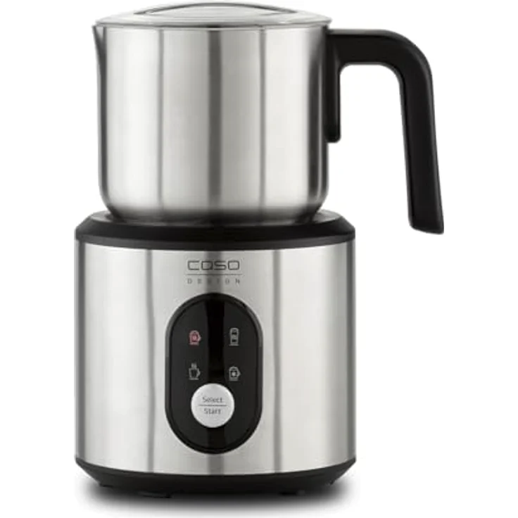 Caso Crema and Choco Milchaufschäumer, 500 Watt, Aufschäumen 250 ml, Aufwärmen 350 ml, Überhitzungsschutz, Abschaltautomatik, Touch Control, edelstahl – Bild 3