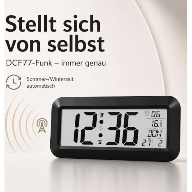 XXXLutz Wanduhr Schwarz, Kunststoff, 41.8x20.3x3 cm, moderne Dekoration für Wände – Bild 3