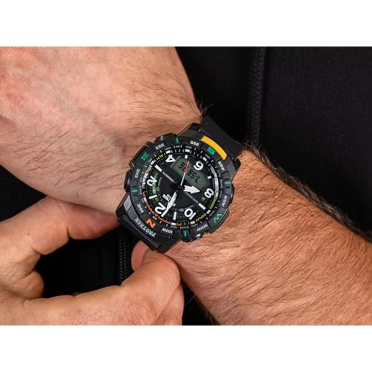 Casio Herren Armbanduhr Pro Trek PRT B50 1ER, analog, digital – Bild 6