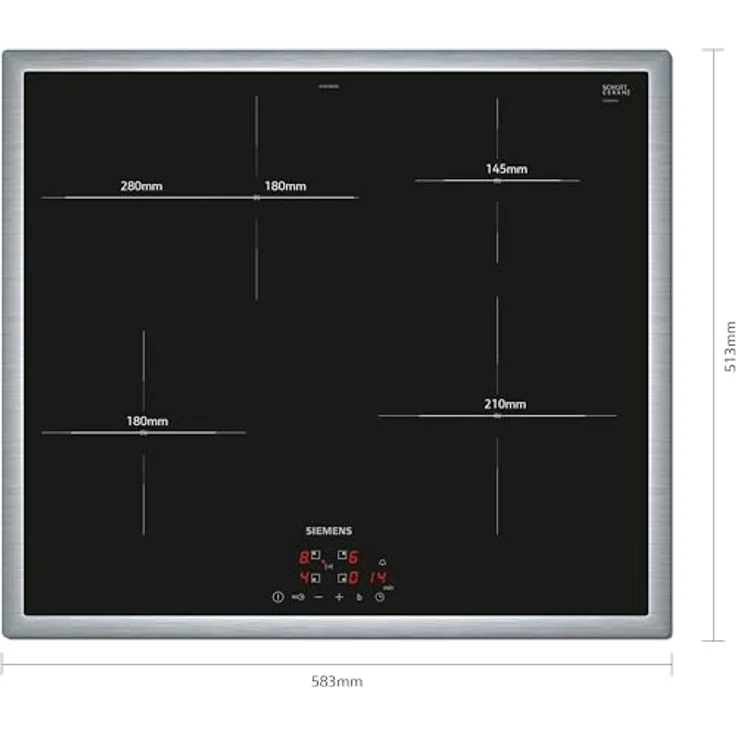 Siemens PQ613PIAA iQ300 Einbau-Herd-Set mit Induktionskochfeld, Pyrolyse, Hydrolyse, touchControl, Bräterzone, Energieklasse A+ – Bild 14