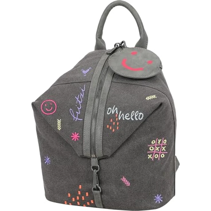 Fritzi aus Preußen Marit Limited City Rucksack, grau, 31 cm x 13 cm x 26 cm, 100% Polyester – Bild 4