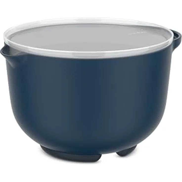 Mepal Rührschüssel mit Deckel Chef it - Anti-Rutsch Boden - Mikrowellen- und Spülmaschinengeeignet - 1500 ml - Navy