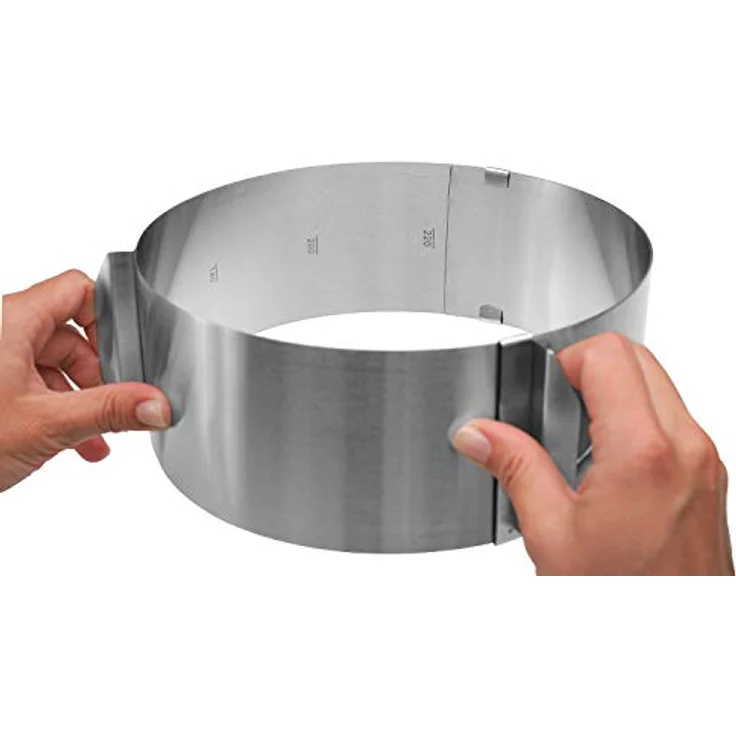 Westmark Tortenring mit verstellbarem Durchmesser von 16 bis 30 cm, Rostfreier Edelstahl, Silber, 31312260 – Bild 7