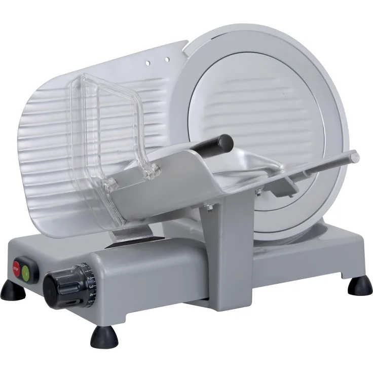 RGV Desy AF 275 AM, Elektrische Aufschnittmaschine 150 W aus Aluminium, grau, für Fleisch, Käse und Brot