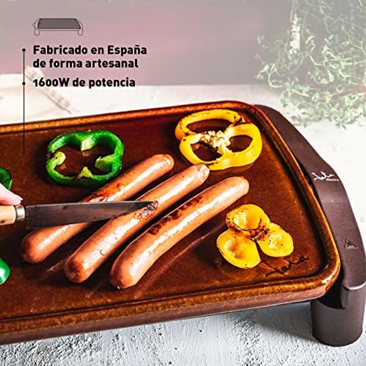 Jata GR559 Grillplatte aus Terrakotta, 46 x 28 cm – Bild 3