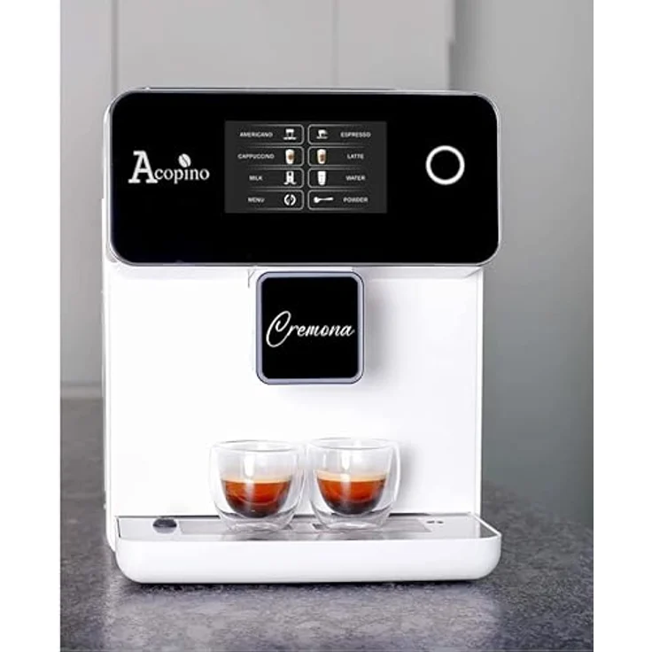 Acopino Cremona Kaffeevollautomat, 1,7 l, Milchsystem, weiß – Bild 5
