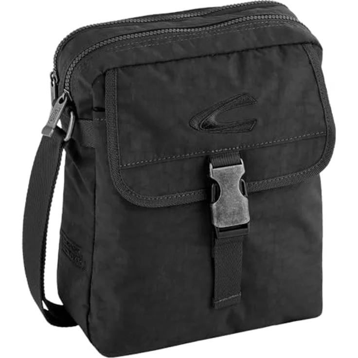 camel active Umhängetasche Journey, Nylon mit Außenfach in schwarz – Bild 4