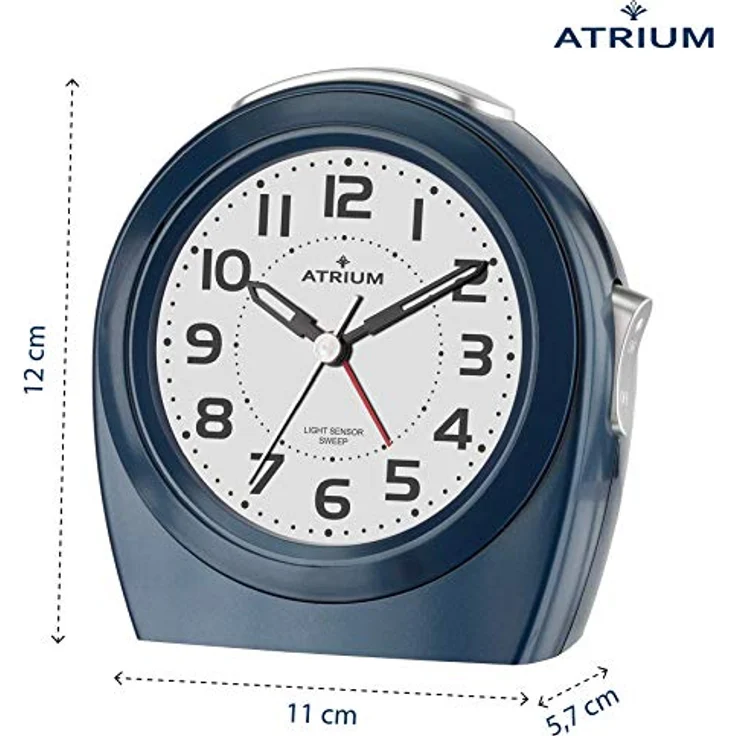 Atrium Quarzwecker A451-5, Wecker mit Autolight, Snooze-Funktion und flüsterleisem Betrieb, schwarz – Bild 2