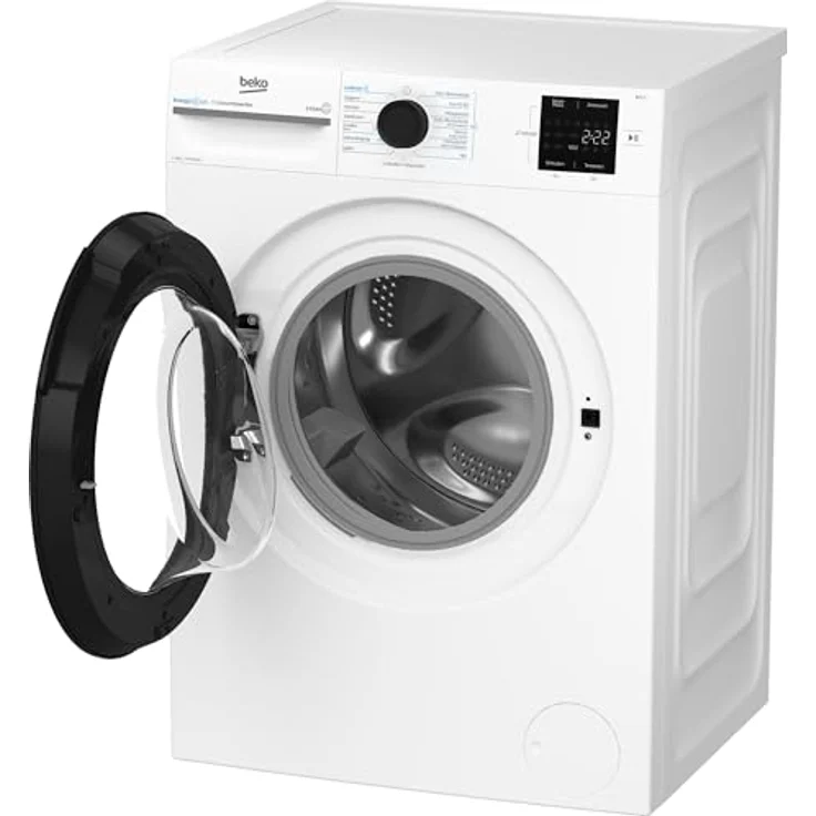 Beko BM3WFU3941X, 9 kg Waschmaschine mit Invertermotor, Nachlegefunktion und Energieeffizienzklasse A, weiß – Bild 4