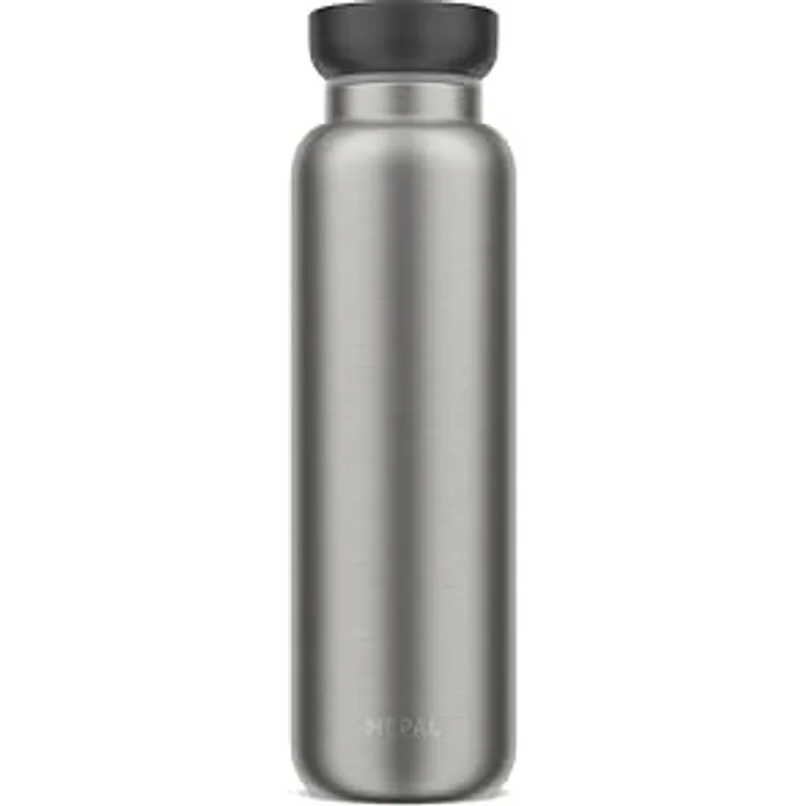 Mepal - Isolierflasche Ellipse - 12 Stunden heiß & 24 Stunden kalt - Edelstahl - 900 ml - Nordic black