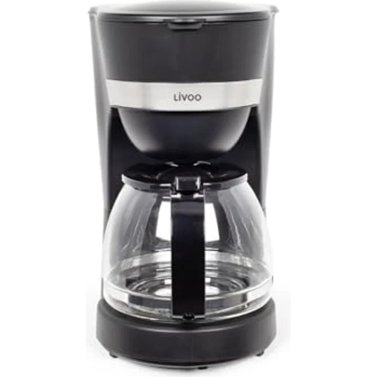 Livoo - Elektrische Kaffeemaschine DOD200N - 12 Tassen, 1,25 l, 750 W, wiederverwendbarer Filter, Warmhaltefunktion – Bild 1