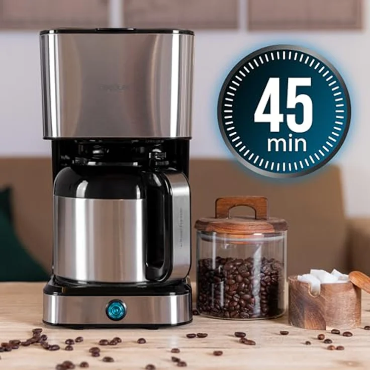 Cecotec Coffee 66 Drop & Thermo, Tropfkaffeemaschine mit 950 W, 1,2 L für 10 Tassen, ExtremeAroma-Technologie, Tropf-Stopp-Funktion, Wasserstandsanzeige, wiederverwendbarer Netzfilter, Überhitzungsschutz – Bild 4