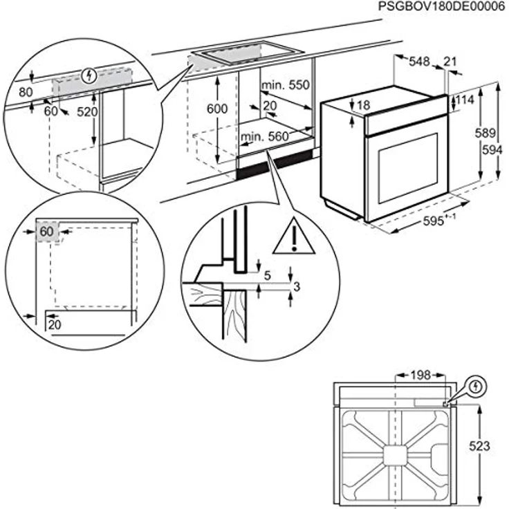 AEG Einbaubackofen BPS335061M – Bild 12