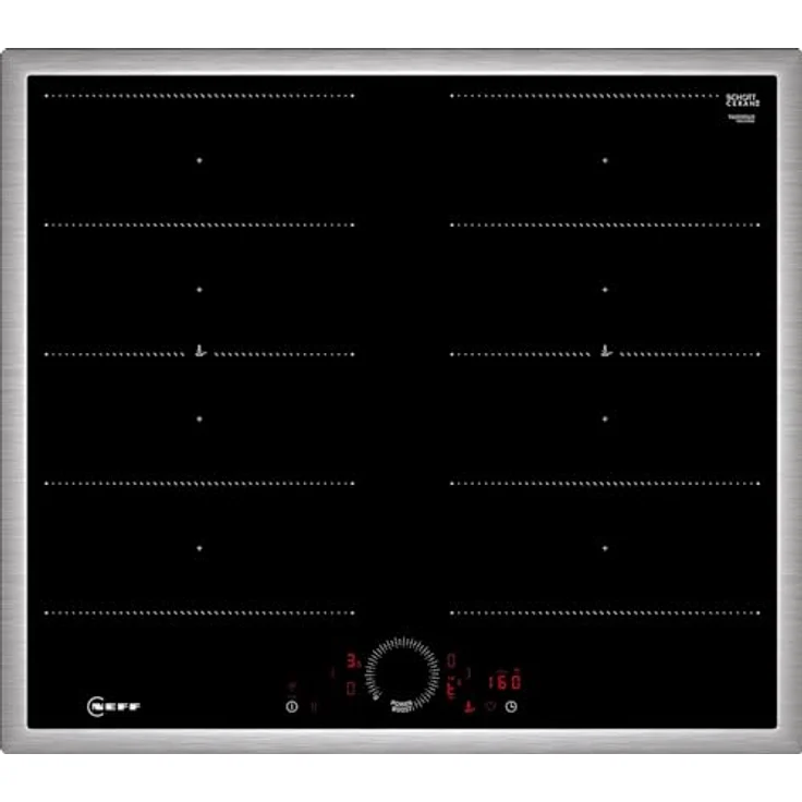 Neff, T66SHX4L0, Autarkes Flex-Induktionskochfeld mit Twist Touch Steuerung, N70, Breite 60 cm, Schwarz mit Rahmen aufliegend, Home Connect – Bild 1