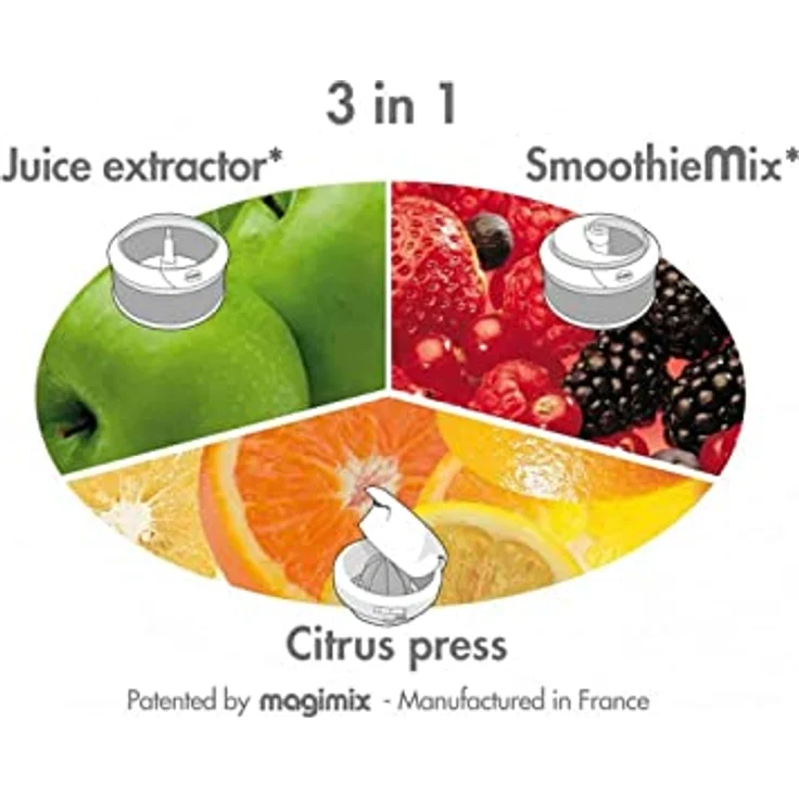 Magimix 18081EB Juice Expert 3 Multifuntionsentsafter, Kunststoff, Schwarz – Bild 2