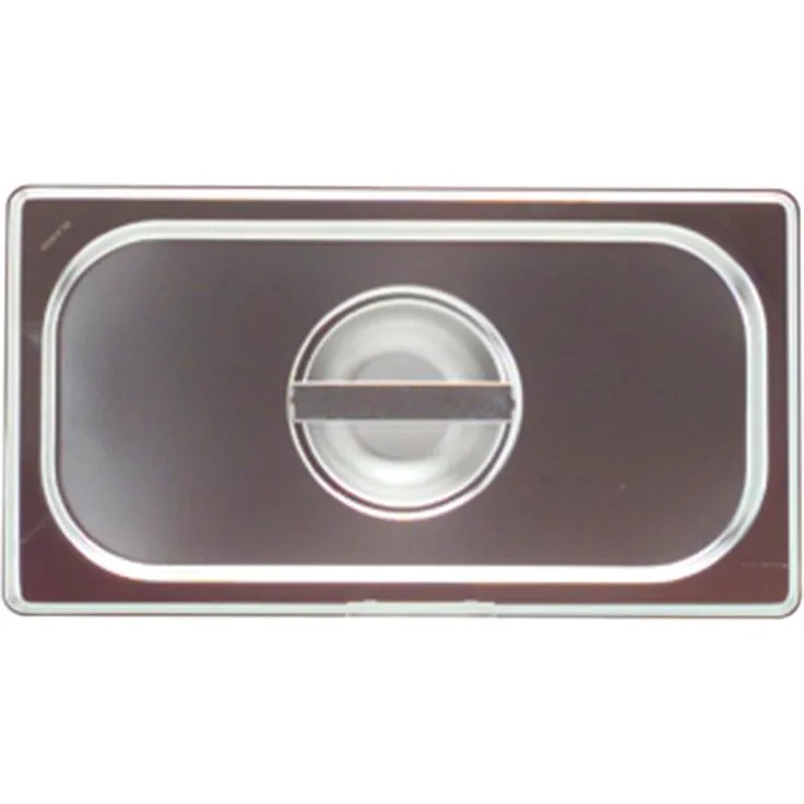 Blanco B.PRO GN-Deckel, 18/10 Edelstahl mit Griffmulde, GN: 1/9, 176 x 108 mm