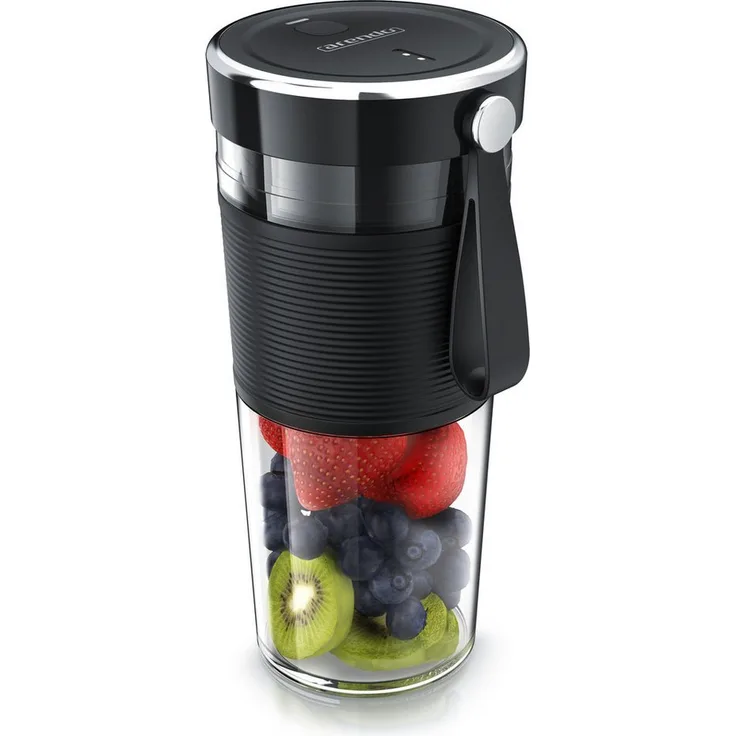 Arendo Smoothie-Maker 2GO, tragbarer Mixer mit 100 W, 350 ml, USB-Akku, BPA-frei, ideal für Smoothies und Protein-Shakes unterwegs