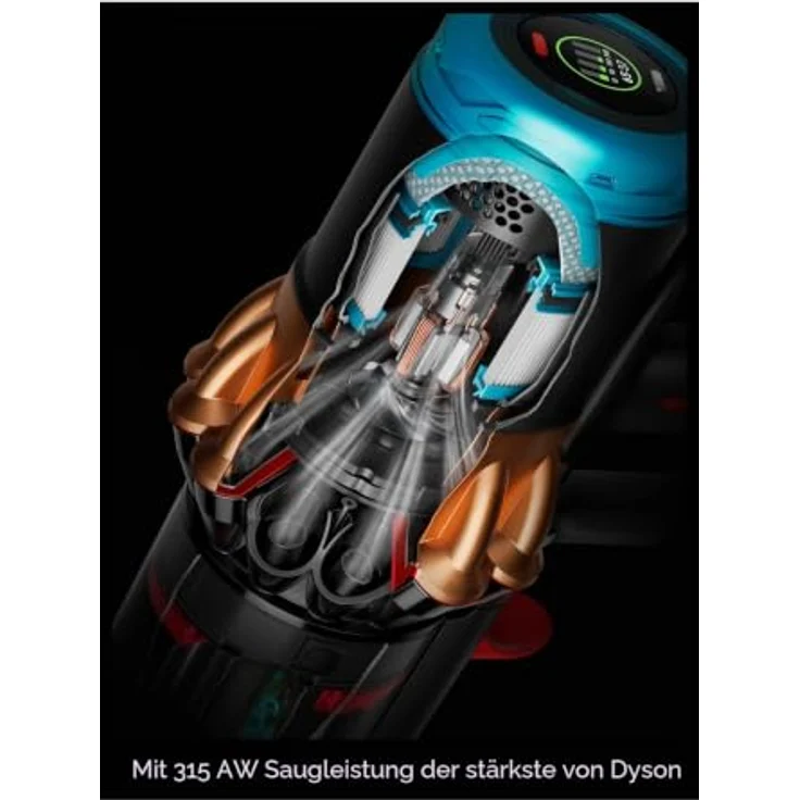 Dyson V16 (DS60) Piston Animal Submarine™, Akku-Hand-und Stielstaubsauger mit 900 W und bis zu 70 Minuten Laufzeit – Bild 4
