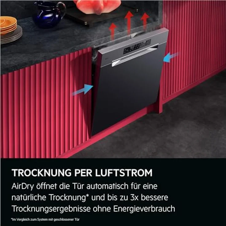 AEG GU8200A2SCM 8000 Geschirrspüler, unterbaufähig, 596 mm breit, 40 dB (A), A, SatelliteClean® Pro, EasyFlex Plus Körbe, AquaSave, AirDry – Bild 11