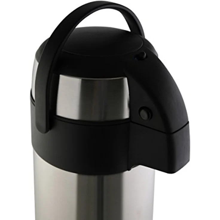 axentia Airpot in Silber, Pumpkanne aus rostfreiem Edelstahl, Volumen: ca. 5 L – Bild 5