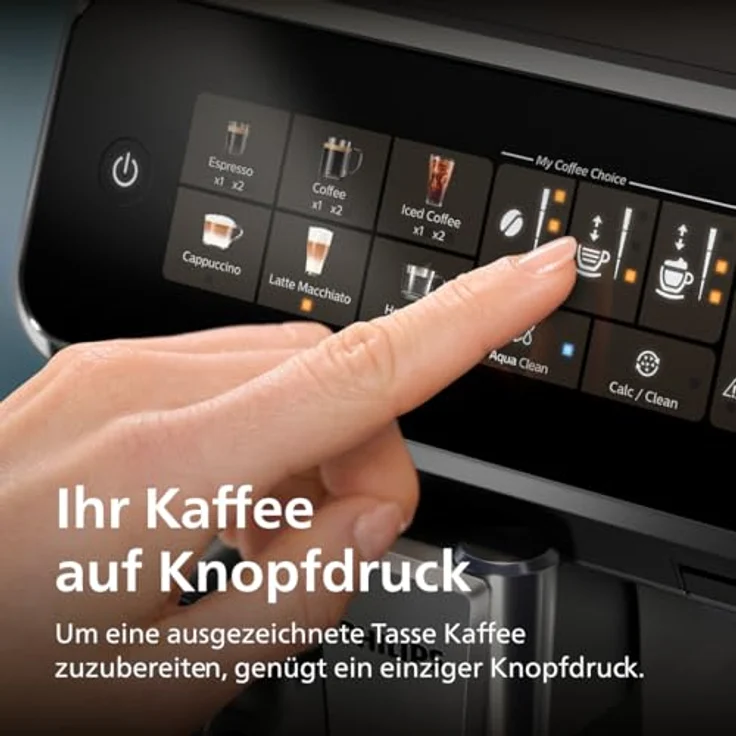 Philips 3300 Serie LatteGo EP3341/50 automatische Espressomaschine, 15 bar, glänzend schwarz – Bild 4