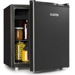 Klarstein Obsidian HEA14, 46 Liter Mini Kühlschrank mit Eisfach, schwarz