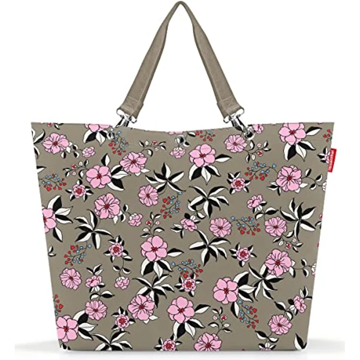 reisenthel shopper XL garden taupe – Geräumige Shopping Bag mit Wasserabweisung, 35l Volumen, B 68 x H 45,5 x T 20 cm – Bild 1