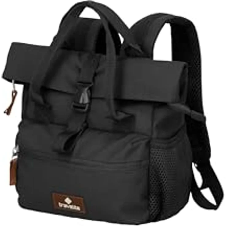 Travelite Basics City Rucksack, 27 cm, schwarz, 100% Polyester, kompakt und funktional – Bild 1