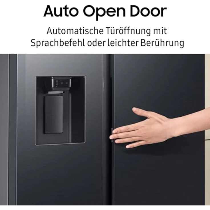 Samsung RS80F66KBFEF Kühl-Gefrier-Kombination, Premium Black Steel, AI Voice Control, Auto Open Door, AI Energy Mode, Twin Cooling Plusᵀᴹ, SpaceMaxᵀᴹ – Bild 7