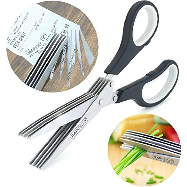 Rapesco 1599 5-Klingen-Schere für Schnipseln von Kräutern und Papier – Bild 2
