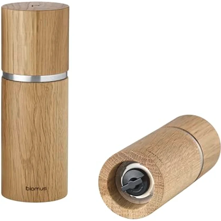 blomus Mühlen-Set PEPE, 2er Set Salz-/Pfeffermühlen aus FSC-zertifiziertem Eichenholz, manuell, elegantes Design, pflegeleicht – Bild 3
