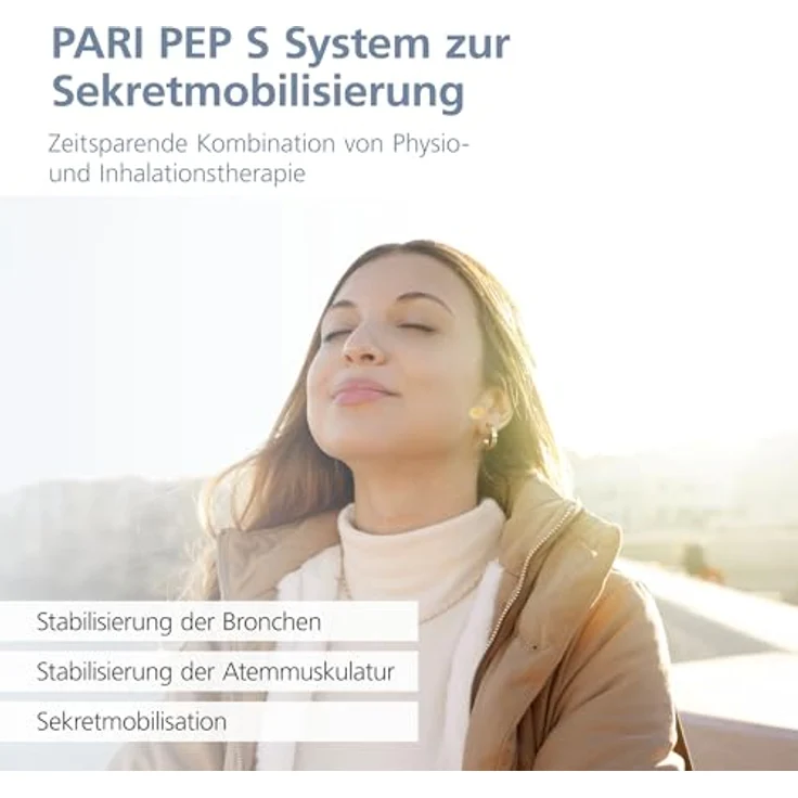 PARI PEP S System zur Physio- und Inhalationstherapie mit Vernebler Inhaliergerät – Lungentrainer – Schleimlöser Bronchien – Sekretmobilisierung und Stabilisierung – Inhalator Zubehör - Preisvergleich – Bild 3