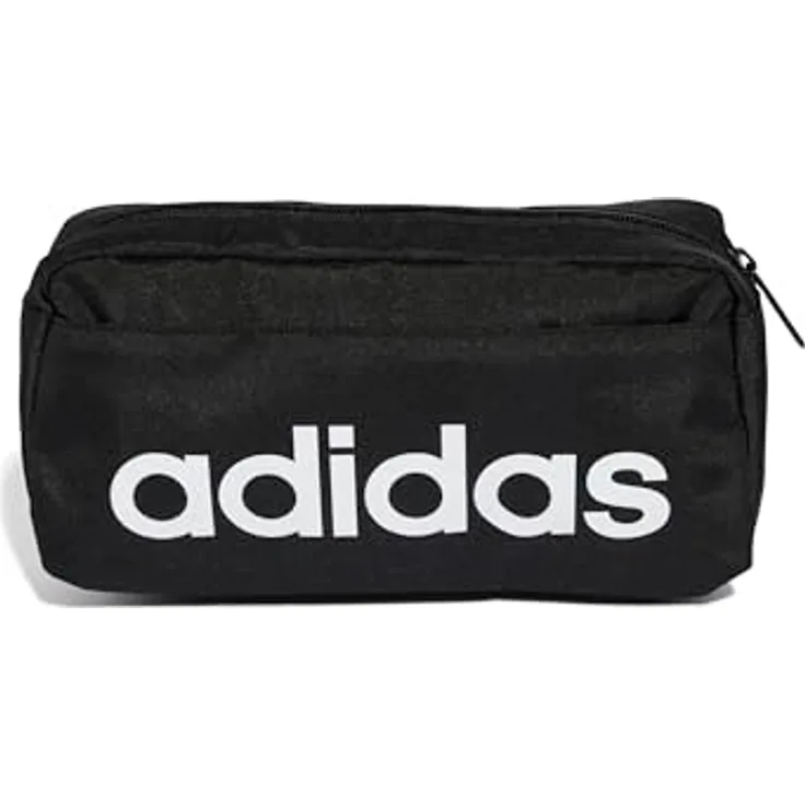adidas Originals Gürteltasche Linear Bumbag, Sportliche Gürteltasche aus 100% recyceltem Polyester in Schwarz mit verstellbarem Hüftgurt