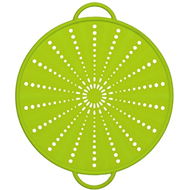 Emsa 514558 Spritzschutz, Ø 31 cm, Silikon, Grün, Smart Kitchen – Bild 2