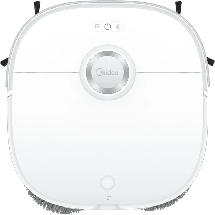 Midea Robot Vacuum Cleaner V12, 5000 Pa Saugwischroboter mit 3L Behälter und 5200 mAh Akku, Weiss