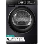 Hisense DH3S902BB3 Trockner, 9KG Kondenstrockner mit Wärmepumpe, 16 Programme, ConnectLife, TwinAir, EEK A+++