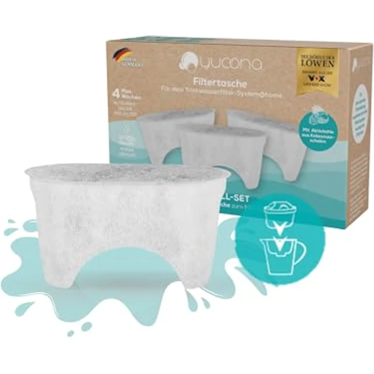 yucona Wasserfilter Nachfüllset - 3er-Set Filtertaschen – Bild 2