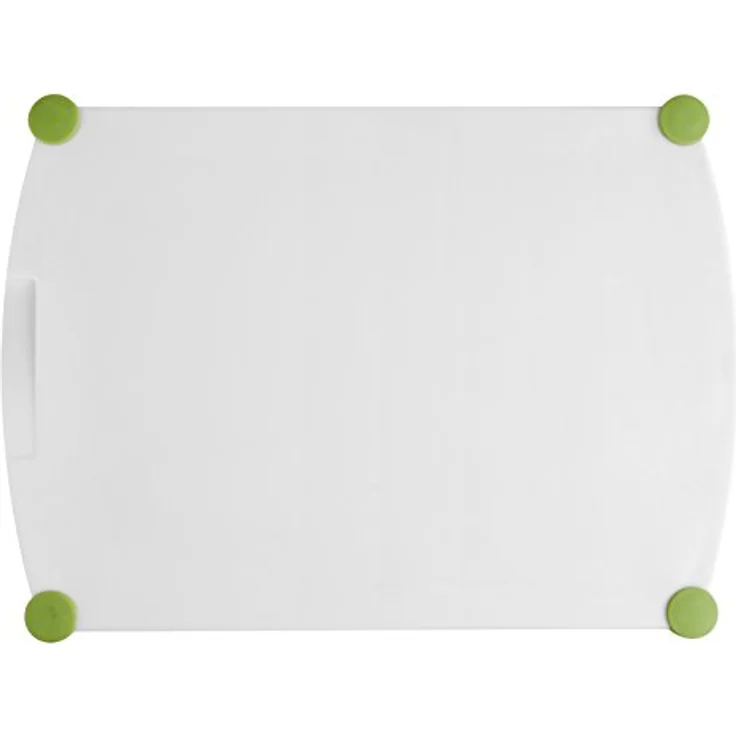 Emsa 514453 Schneidebrett, Saftrille, Kunststoff, 35 x 25 cm, Weiß-Grün, Perfect Cut – Bild 3