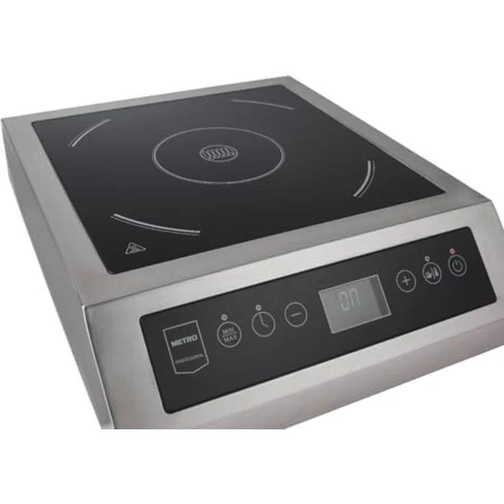 METRO Professional GIC3135 Induktionskochfeld, 3500 W, Edelstahl/Glaskeramik mit Überhitzungsschutz und abnehmbarem Fettfiltersystem, silber – Bild 2