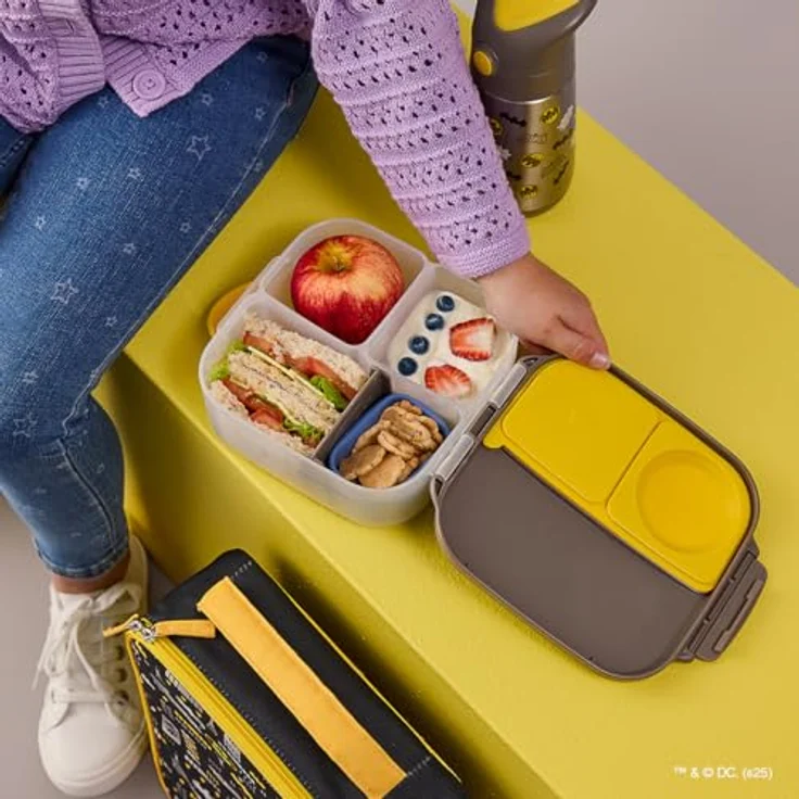 B.Box Batman Lunch Box, Pausenbox für Kinder, sturzfest, BPA-frei, mittel – Bild 2