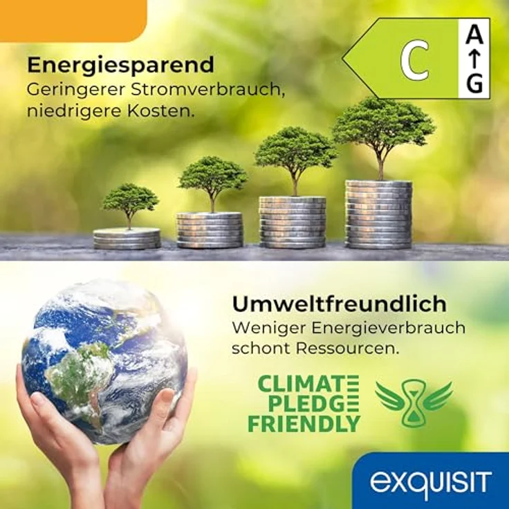 Exquisit KS516-V-H-010C Kühlschrank ohne Gefrierfach, 133 Liter, 3 Glasablagen, manuelle Temperaturregelung, wechselbarer Türanschlag, weiss – Bild 4