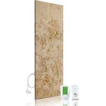 Marwona Marmor Naturstein Infrarotheizung 800 Watt mit Digitalthermostat | Energiesparende Marmor Infrarot Wandheizung | 5 Jahre Garantie | Made in Germany | Lymonit 800 Watt