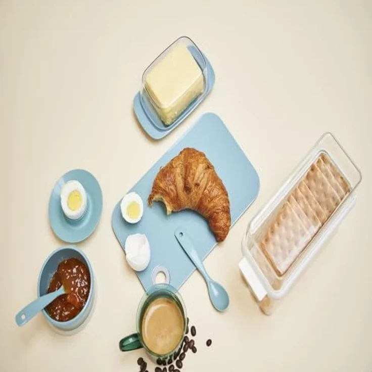 Mepal Butterdose - Nordic blue – für 250 g Butter – transparenter Deckel – passt genau in die Kühlschranktüre – spülmaschinenfest -Neue Version – Bild 2
