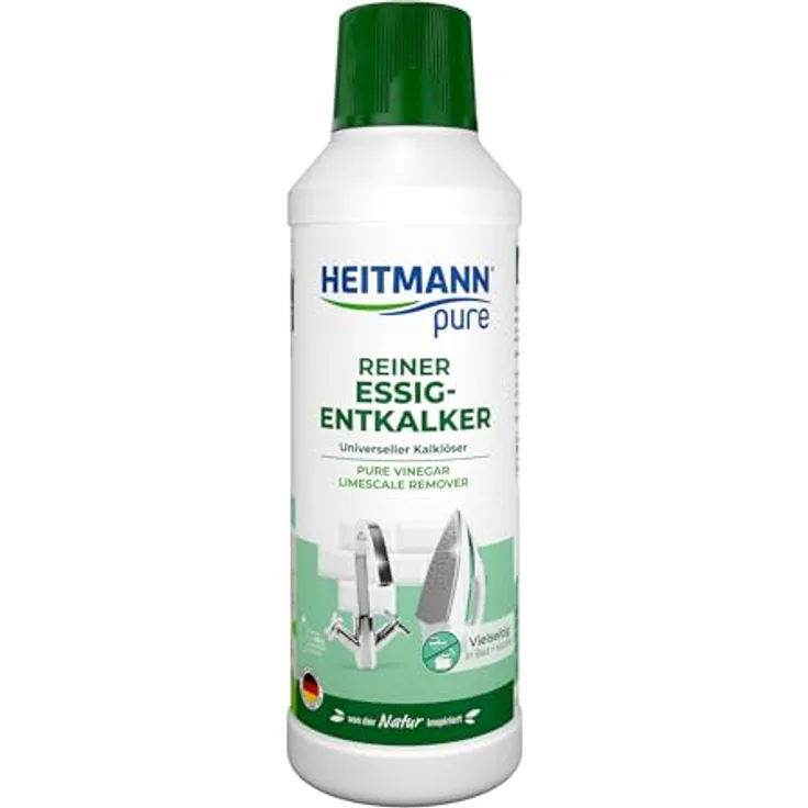 HEITMANN Heitmann pure Reiner Essig-Entkalker 500ml, Universalentkalker für Küche und Bad, umweltfreundlich