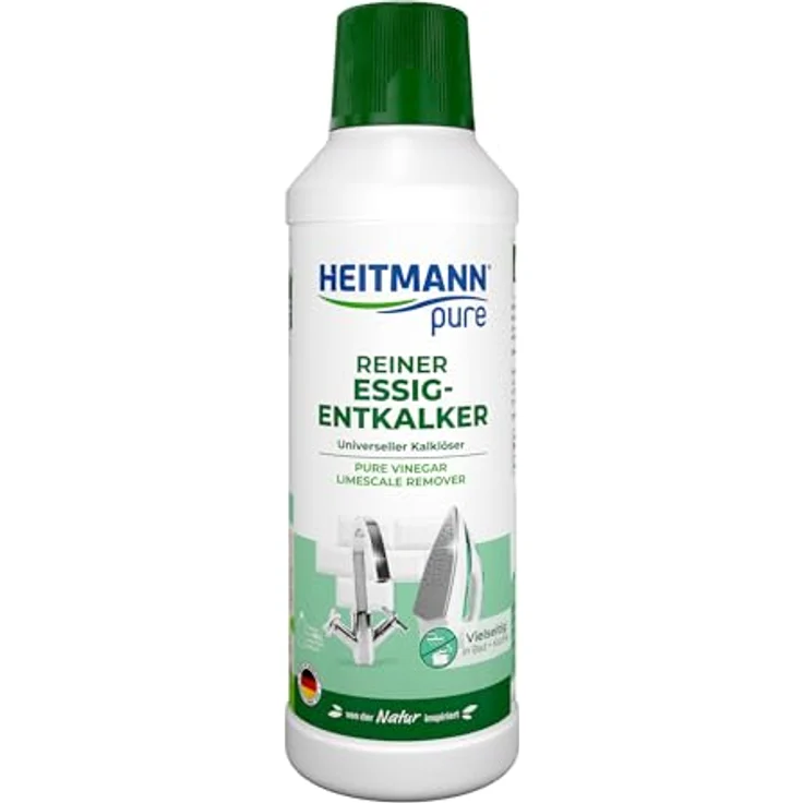 HEITMANN Heitmann pure Reiner Essig-Entkalker 500ml, Universalentkalker für Küche und Bad, umweltfreundlich – Bild 1