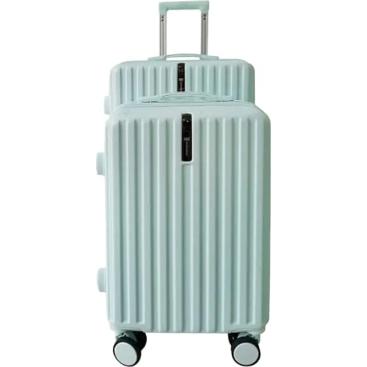 NTK-Collection Hartschalenkoffer 2er-Set Leandra, Reisegepäck Trolley, Hellblau, mit Teleskopgriff