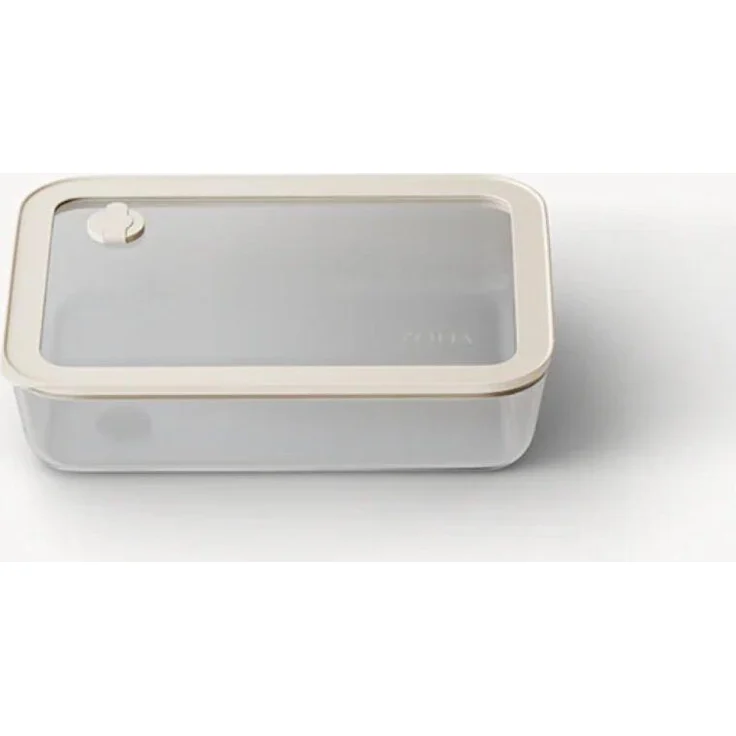 COFI Frischhaltedosen-Set, rechteckige Vorratsdosen aus Borosilikatglas, luftdicht & stapelbar, 820 ml